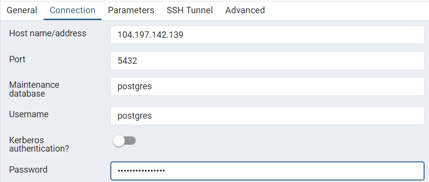 Connecting to Postgres