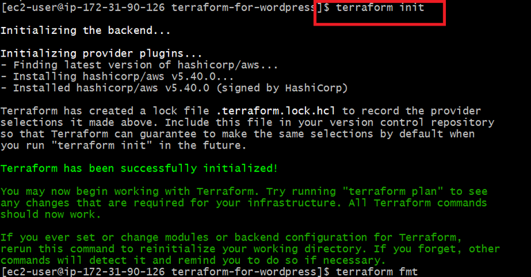 terraform initialization