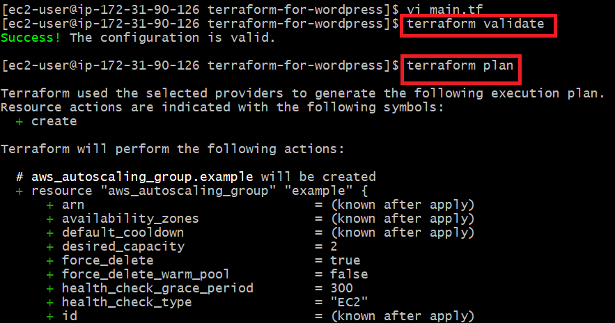 terraform validate 