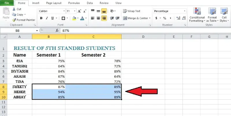 Excel: Formatting Cells - GeeksforGeeks