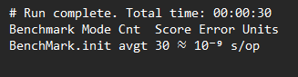 BenchMark Count