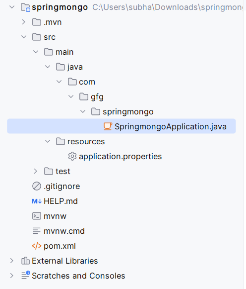 Folder structure