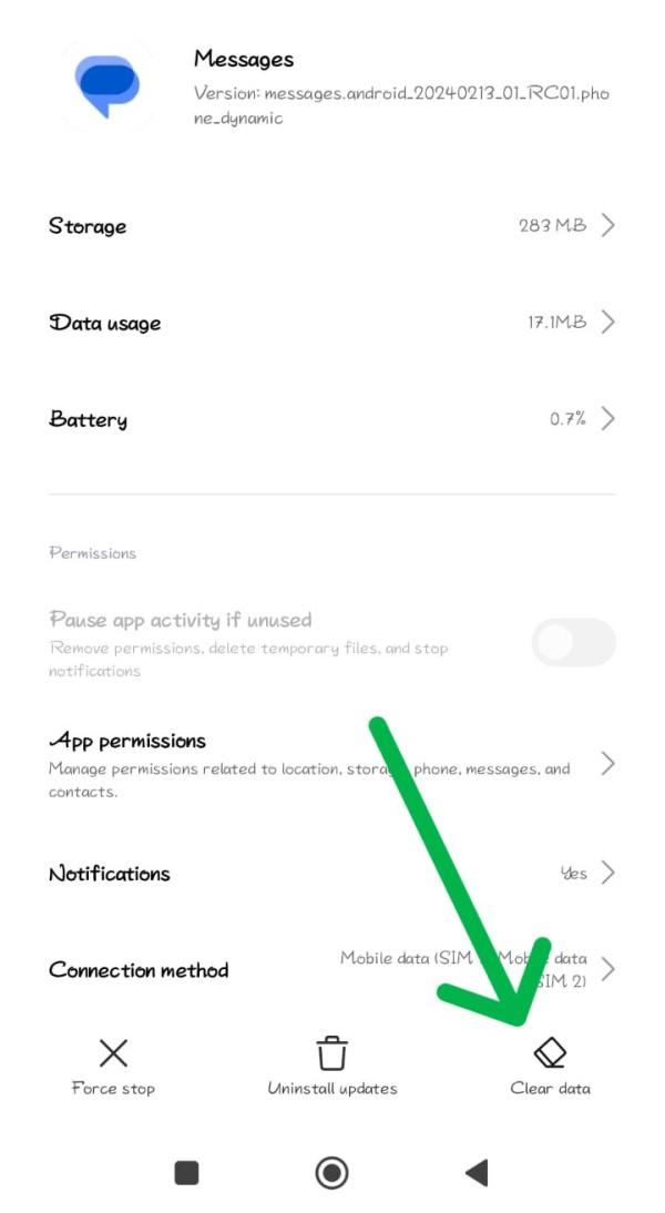 Clear-Cache-and-Data-of-Google-Messages-App