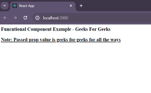 Different ways to access props inside a Component in React - GeeksforGeeks