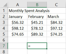 Select the cells to merge