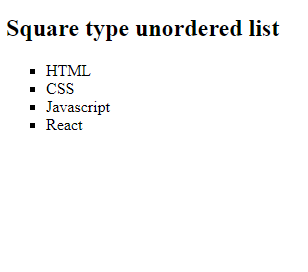 squareTypeUnorderedList