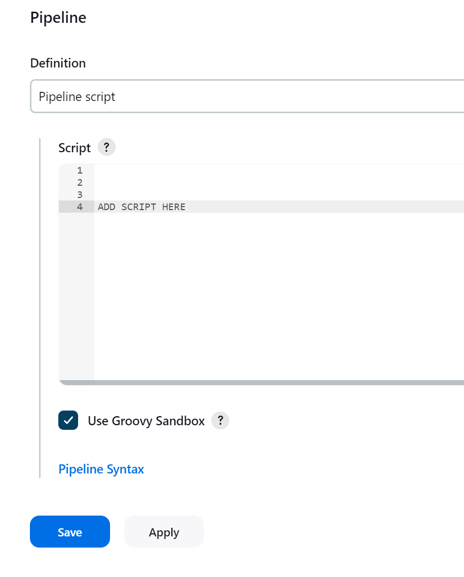 Pipeline Script