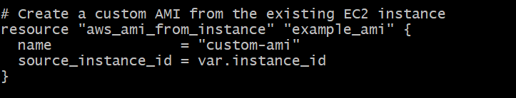 Creating AMI Creation