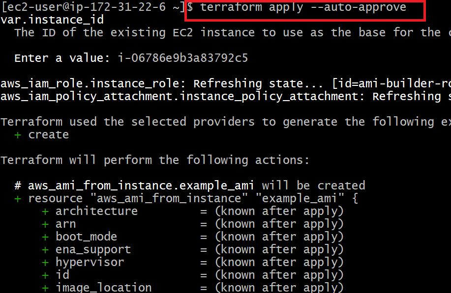 automated Terraform configuration apply