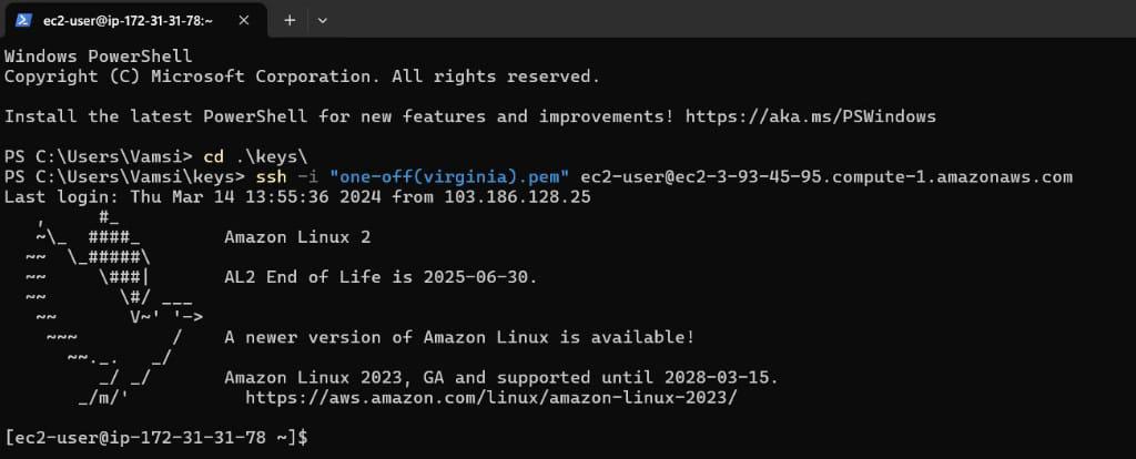 connecting ec2 instance