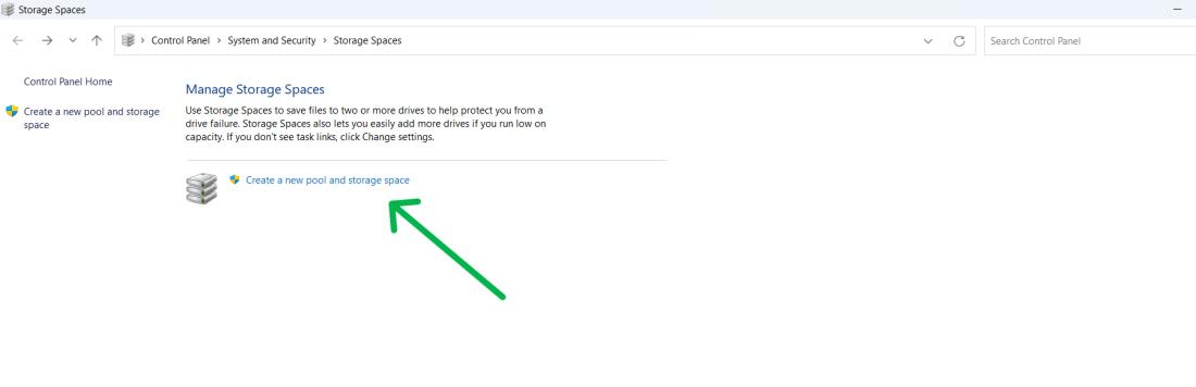  Use Storage Spaces in Windows 11/10