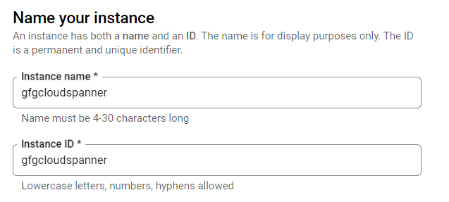 Name Your Instance