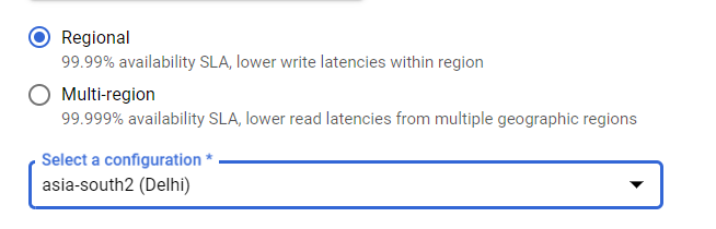 Configuring Region