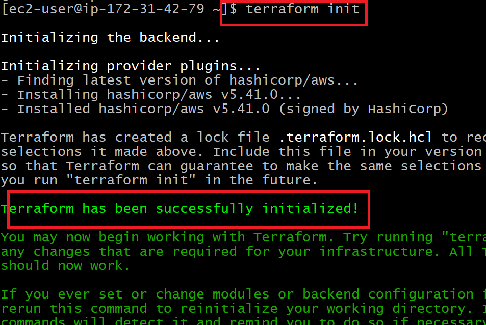 Terraform init