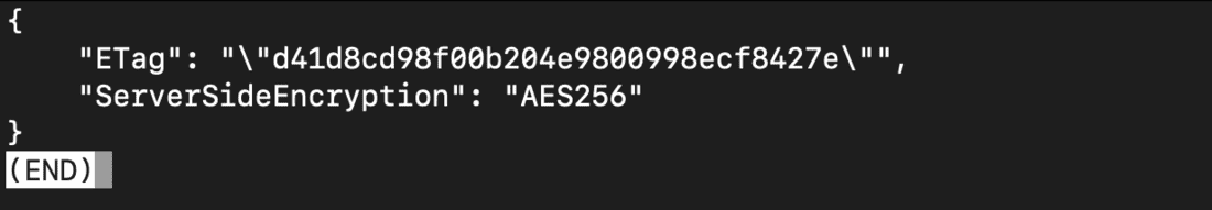 AWS CLI sub folder generated response