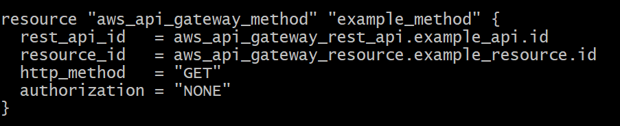 API Gateway Method