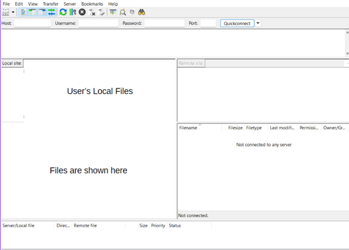 FileZilla Interface