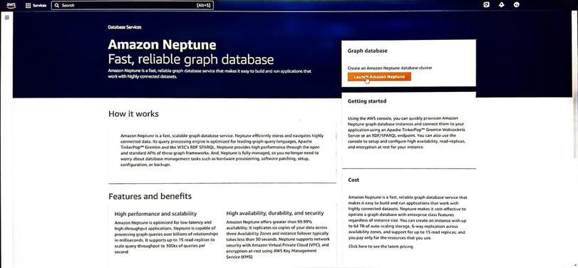 Creating Graph Database In Neptune