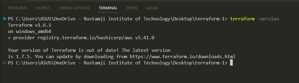 Terraform Version