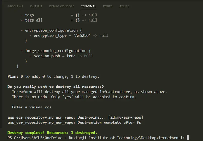 How To Create ECR Repository In AWS Using Terraform ? - GeeksforGeeks