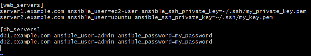 Ansible user admin 