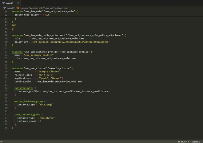 How To Create EMR Cluster In AWS Using Terraform ? - GeeksforGeeks