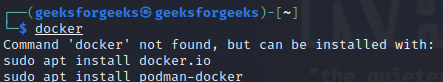 "Command 'docker' not found" in Debain