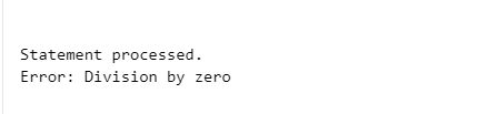 Catching-Divide-By-zero-error