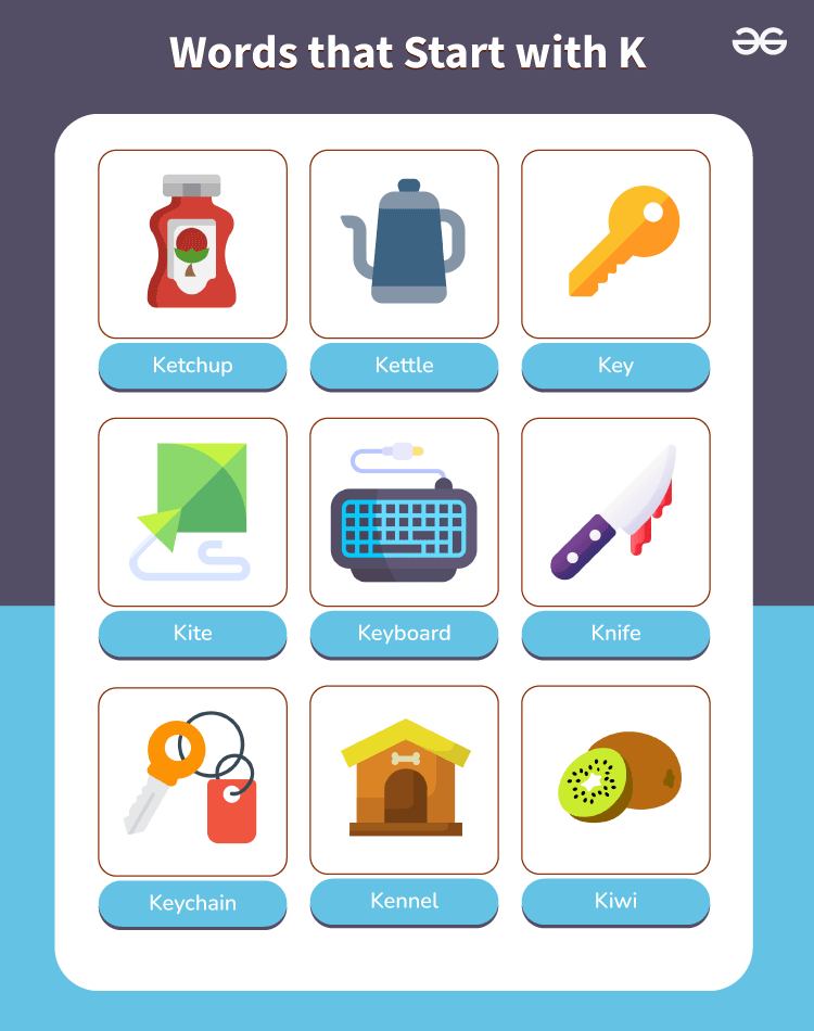40 Words that Start with K Example and Meaning