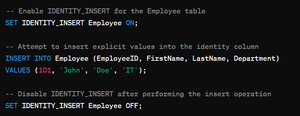 How to fix Cannot Insert Explicit Value For Identity Column in Table in ...