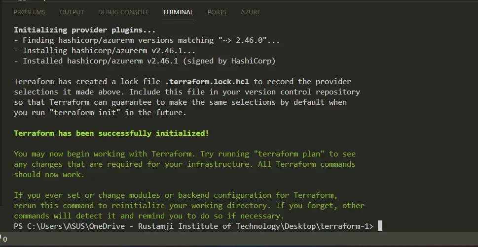 Terraform Init