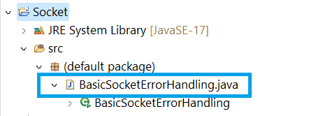 How to Implement Basic Error Handling in Socket Programming in Java?