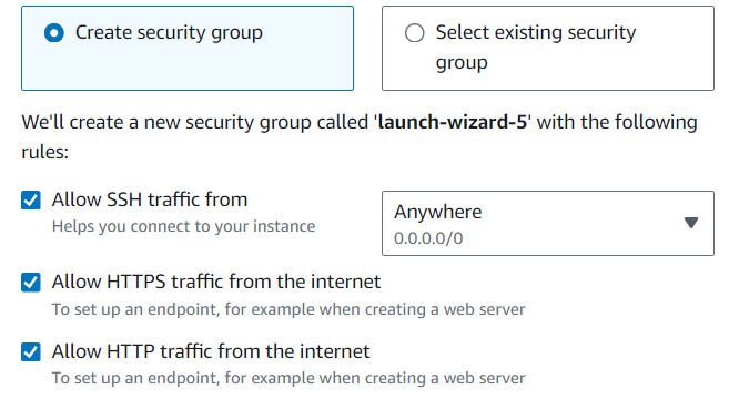 Network settings