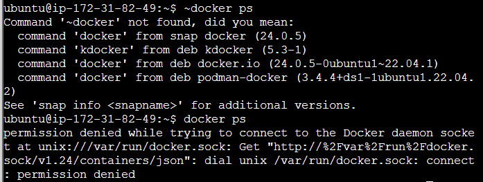 docker ps