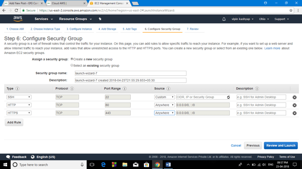 AWS EC2 Instance Setup with Apache Server - GeeksforGeeks