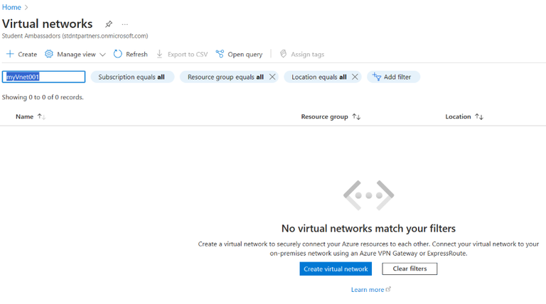 How to Delete Virtual Network in Azure - GeeksforGeeks