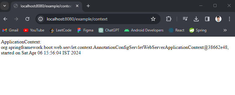 Context Web Log Output