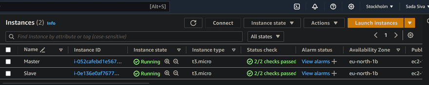 Launch Master And Slave Nodes