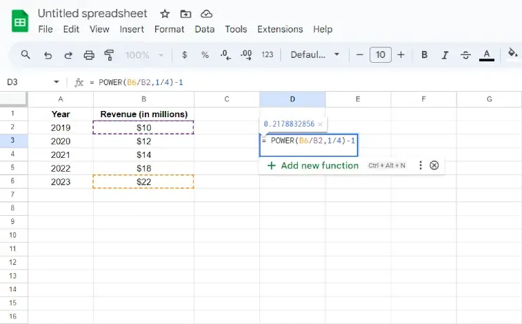 How To Calculate CAGR in Excel - GeeksforGeeks