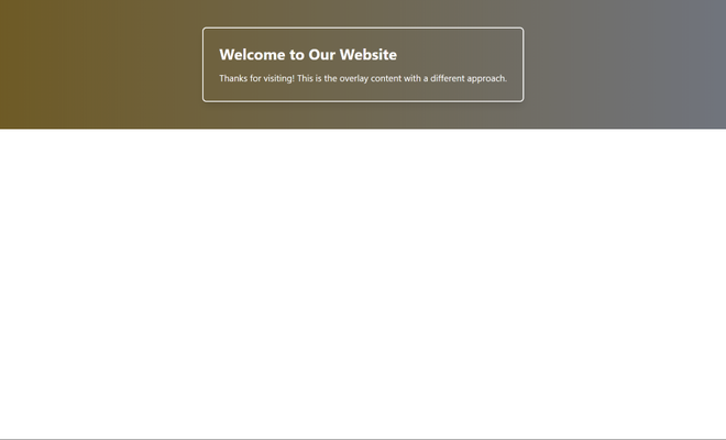 How to make Div on Top of Another in Tailwind CSS ? - GeeksforGeeks