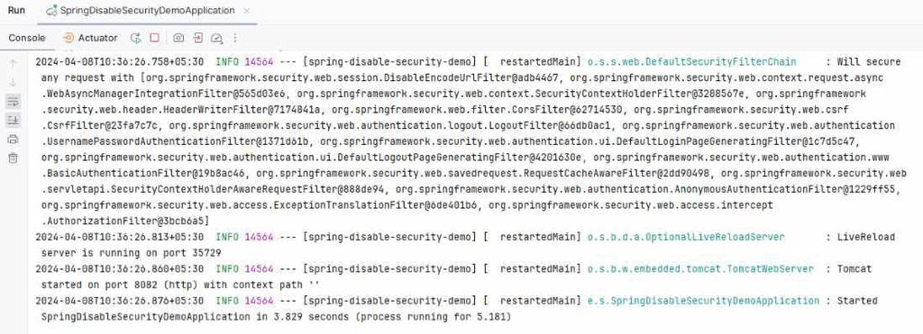 Disable Security for a Profile in Spring Boot - GeeksforGeeks