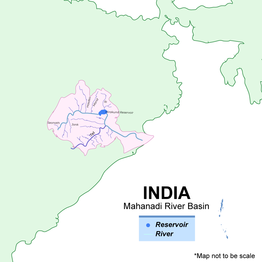 Mahanadi River Map MAHANADI RIVER BASIN
