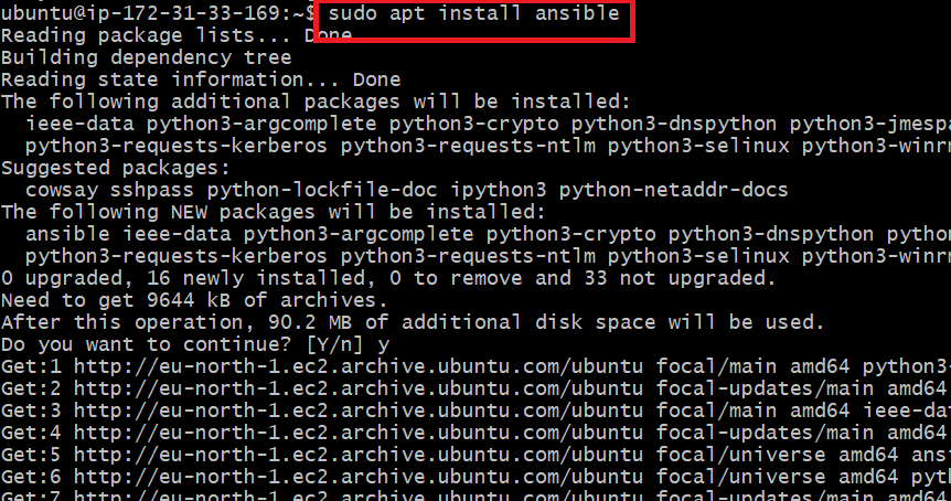 Install Ansible 