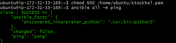 Ansible Ping