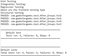 TestNG Annotations - @AfterGroups - GeeksforGeeks