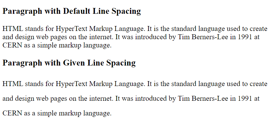 line-spacing