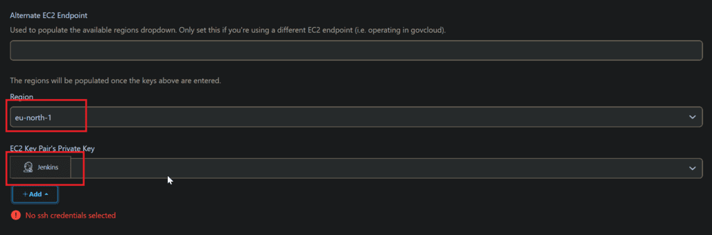 add our instance availability zone