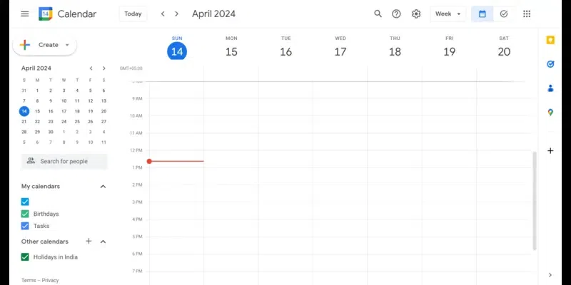 Google calendar