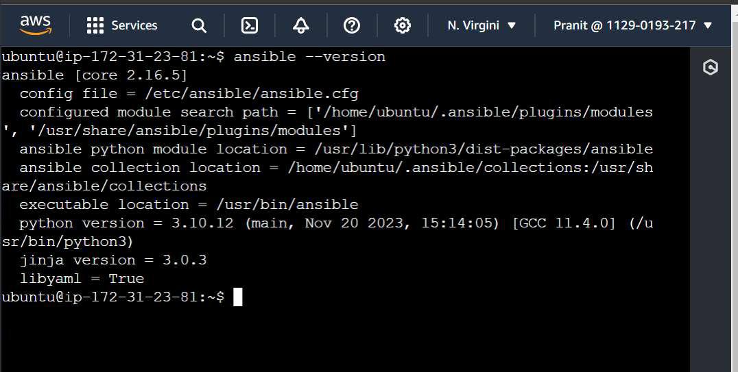 Verify ansible installation