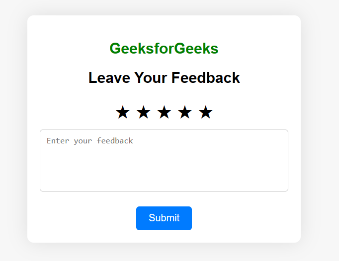 Anonymous Feedback System using Django - GeeksforGeeks